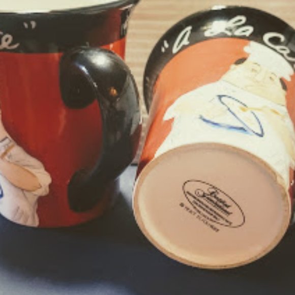Set of 2 Certified International "Chef A-La-Carte" Oversized Coffee Mugs - Picture 3 of 4